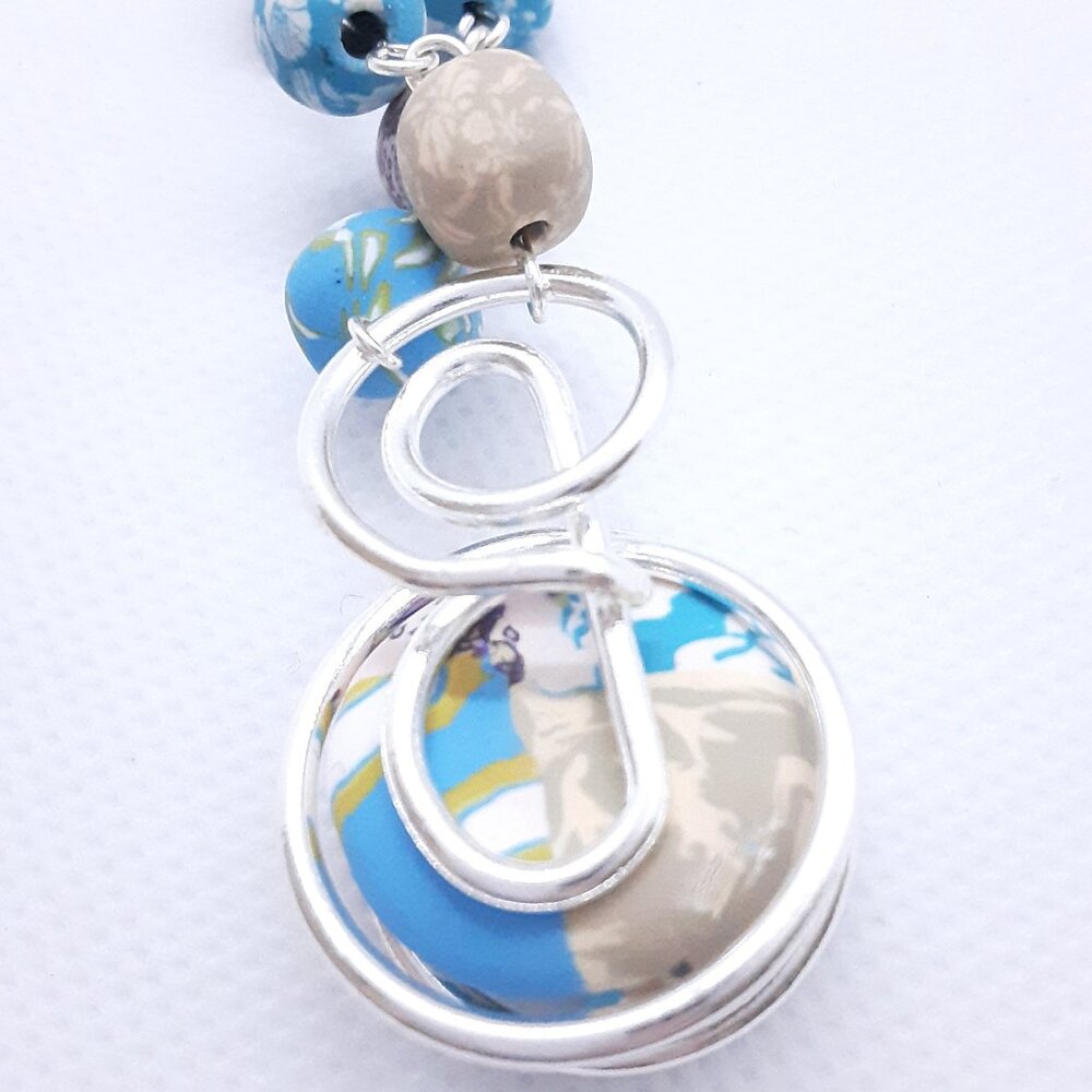 HOST PICK!! NEW blue Viva Bead necklace - Picture 8 of 11